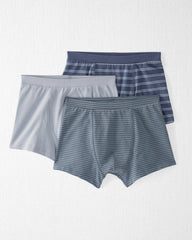 Boys 3-Pack Organic Cotton Boxer Shorts