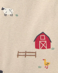 Baby 5-Pack Farm Animal Short-Sleeve Multipack Bodysuits
