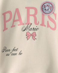 Girls Disney© Marie Paris Pullover Sweatshirt - Cream