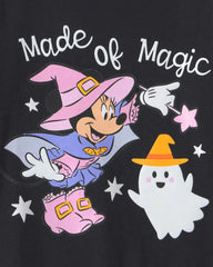 Toddler Girl Disney© Halloween Graphic Tee - Black