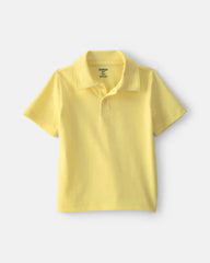 Toddler Boy Uniform Piqué Polo Shirt - Yellow