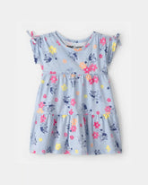 Baby Girl Blueyâ„¢ Floral Dress - Blue