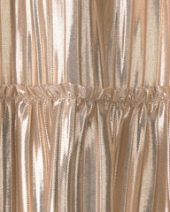 Baby Girl Metallic Crinkle Short-Sleeve Dress - Gold