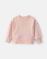 Baby Girl OshKosh Logo French Terry Pullover Sweatshirt - Pink