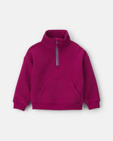 Toddler Girl Fleece Pullover Sweatshirt - Burgundy