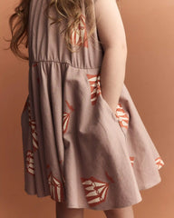 Toddler Girl Avenue Twirl™ Dress in Big Top Print - Mauve