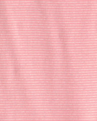 Girls 2-Piece Organic Cotton Ribbed Pyjama Set in Stripes