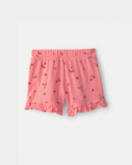 Toddler Girl Ruffle-Trim Watermelon Shorts - Pink