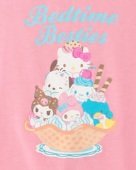 Girls 2-Piece Hello Kitty® Short-Sleeve Pajama Set - Pink