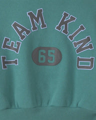 Girls Heart Fleece Pullover Sweatshirt - Green