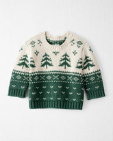 Baby Organic Cotton Fair Isle Sweater Knit Pullover