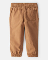 Toddler Boy Cotton Everyday Pull-On Jogger - Brown
