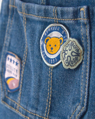 Toddler Girl Denim Overalls - Medium Wash