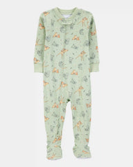 Baby Girl Bambi Snug Fit Cotton Footie 1-Piece Pajamas