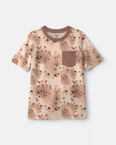 Boys Animal Print T-Shirt - Brown/Cream