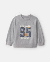 Toddler Boy 'OshKosh' French Terry Pullover Sweatshirt - Grey
