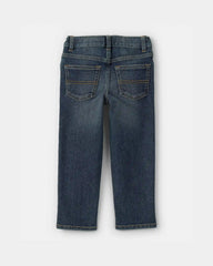 Toddler Neutral Faded Dark Wash Straight-Leg Jeans