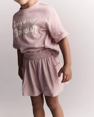Toddler Girl Swing Shorts with Pockets - Light Pink