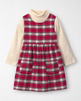 Toddler Girl 2-Piece Organic Cotton Flannel Jumper Set