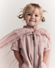 Toddler Girl Confetti Dress Up Cape - Light Pink