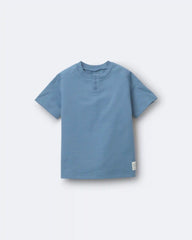 Toddler Boy Henley Tee - Blue