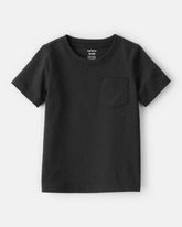 Toddler Boy Solid Short-Sleeve Tee - Black