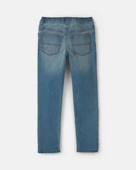 Boys Denim Tapered Jeans - Medium Wash