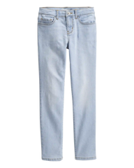 Kid Light Blue Ice Wash Skinny-Leg Jeans