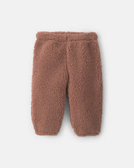 Baby Boy 3-Piece Dog Teddy Fleece Layering Set - Brown