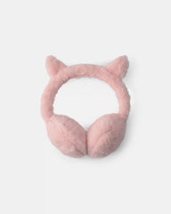 Toddler Girl Cat Earmuffs - Pink