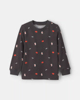 Toddler Boy Pumpkin Halloween Long-Sleeve Tee - Black