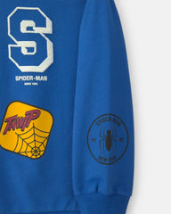 Boys ©Marvel Spider-Man Pullover Sweatshirt - Blue