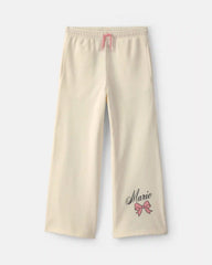 Girls Disney© Marie Fleece Wide-Leg Pants - Cream