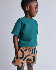 Toddler City Park™ Shorts in Abstract Print - Brown