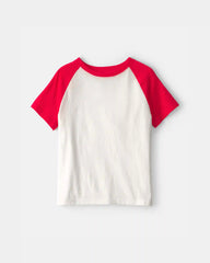 Kids Colorblock T-Shirt - Red/White