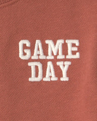 Baby Organic Cotton 'Game Day' French Terry Graphic Bubble