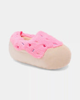 Girls Donut Slippers - Pink/Beige