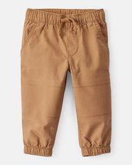 Baby Boy Cotton Everyday Pull-On Jogger - Brown