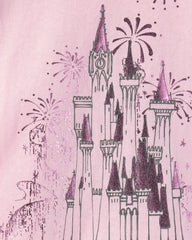 Toddler Girl Disney© Castle Graphic Tee - Pink