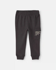 Toddler Boy 2-Piece 'Boo Yeah' Halloween Top & Pant Set - Grey/Black