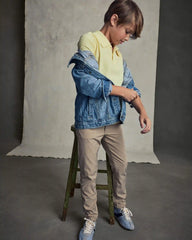 Boys Uniform Piqué Polo Shirt - Yellow