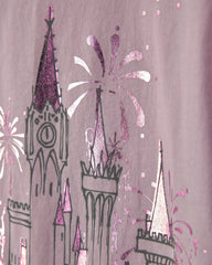 Girls Disney© Castle Graphic Tee - Pink