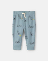 Baby Boy 2-Piece Dog Thermal Long-Sleeve Bodysuit & Pant Set - Blue