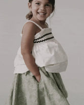 Toddler Girl Avenue Twirlâ„¢ Embroidered Midi Skirt in Floral Print - Green