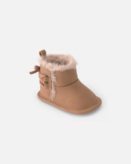 Baby Girl Teddy Fleece Boot - Brown
