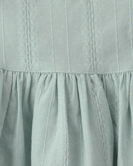 Baby Girl Ruffle-Sleeve Dress - Green