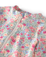 Toddler Girl Recycled Rashguard Swimsuit in Meadow Mix