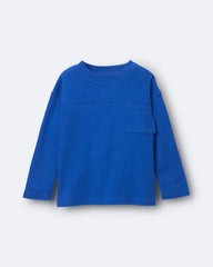 Toddler Ribbed Long-Sleeve Pocket Tee - Royal Blue