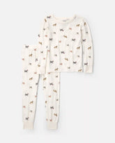 Toddler 2-Piece Dog PurelySoftâ„¢ Snug Fit Pajama Set - Cream