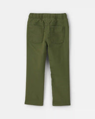 Toddler Boy Pull-On Pants - Olive Green